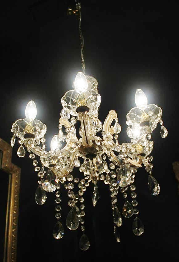 20th Century Glass Chandelier