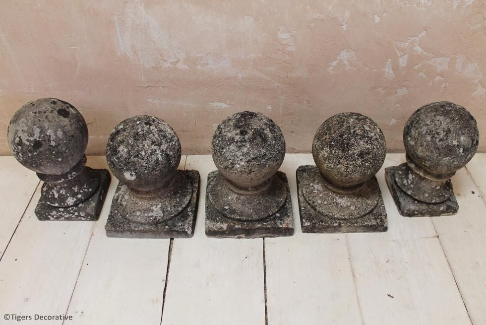 Set Of Three Sphere Finials