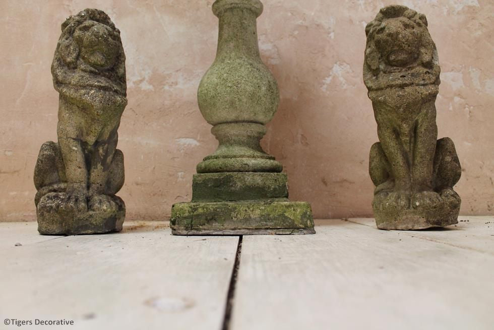 Pair Of Lion Finials