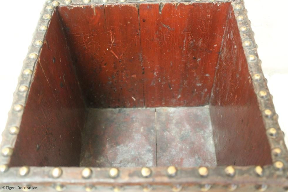 Edwardian Leather Waste Paper Box