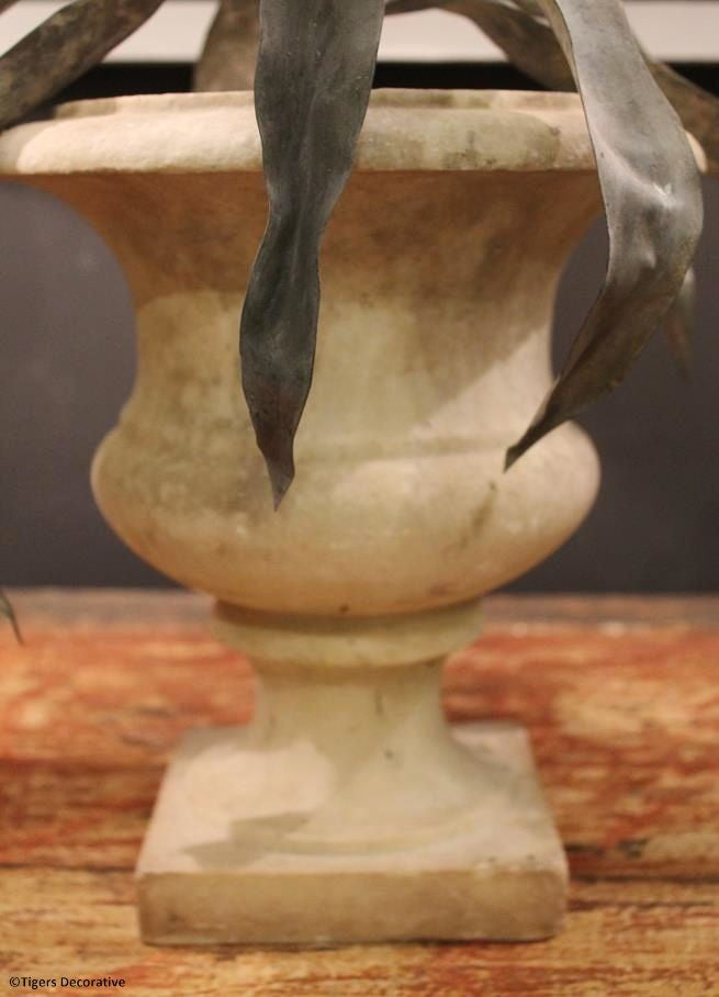 Marble Urn, Palm Lamp