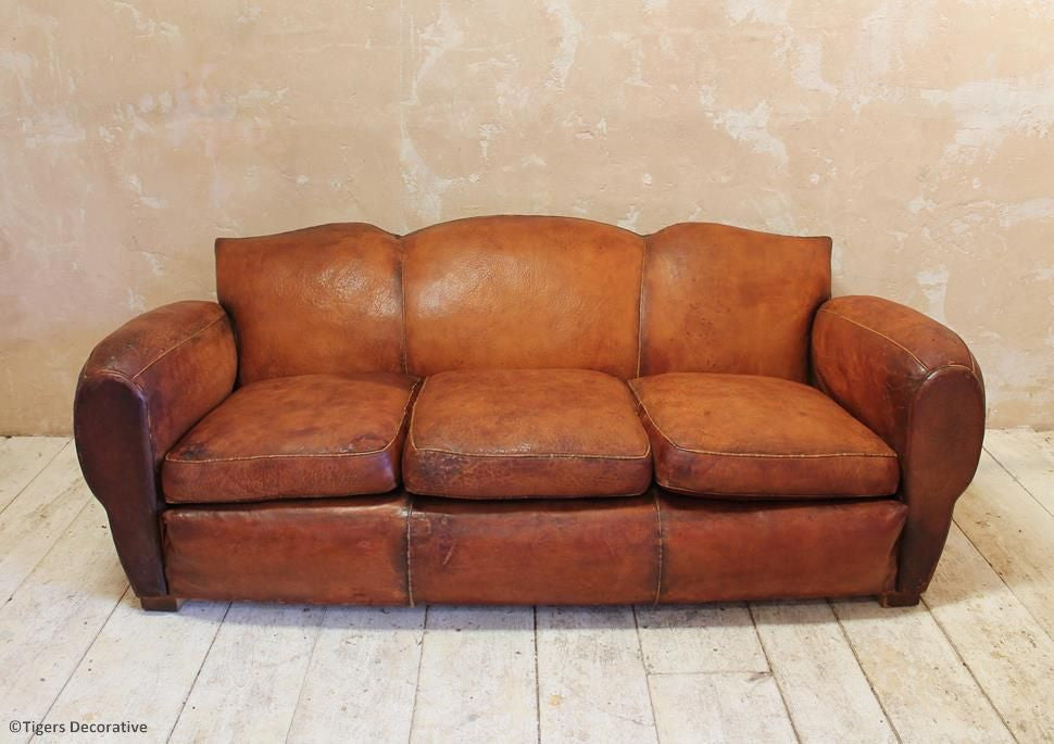 20th Century Leather Sofa