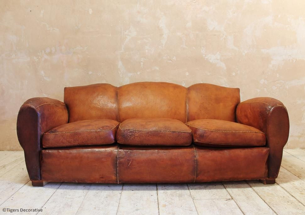 20th Century Leather Sofa
