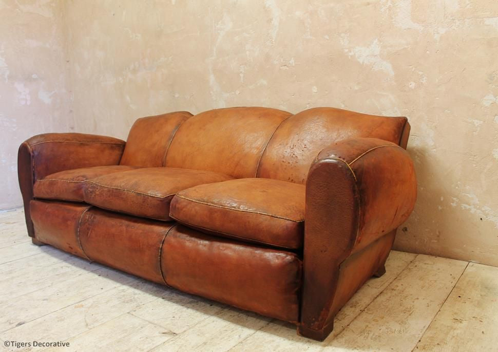 20th Century Leather Sofa