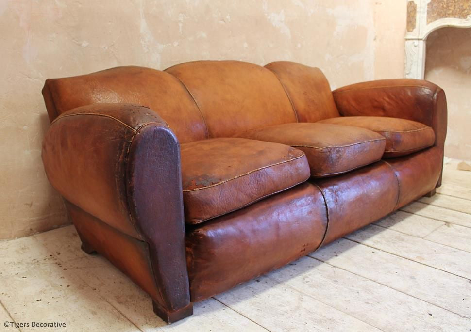 20th Century Leather Sofa