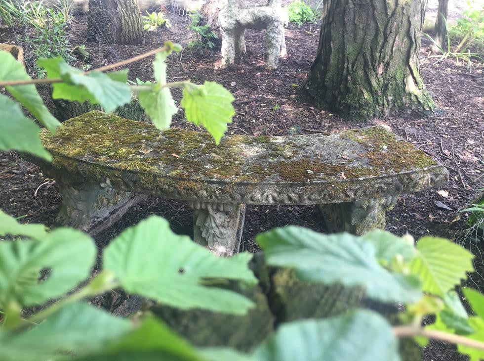 Curved Stone Bench