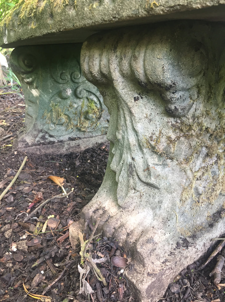Curved Stone Bench