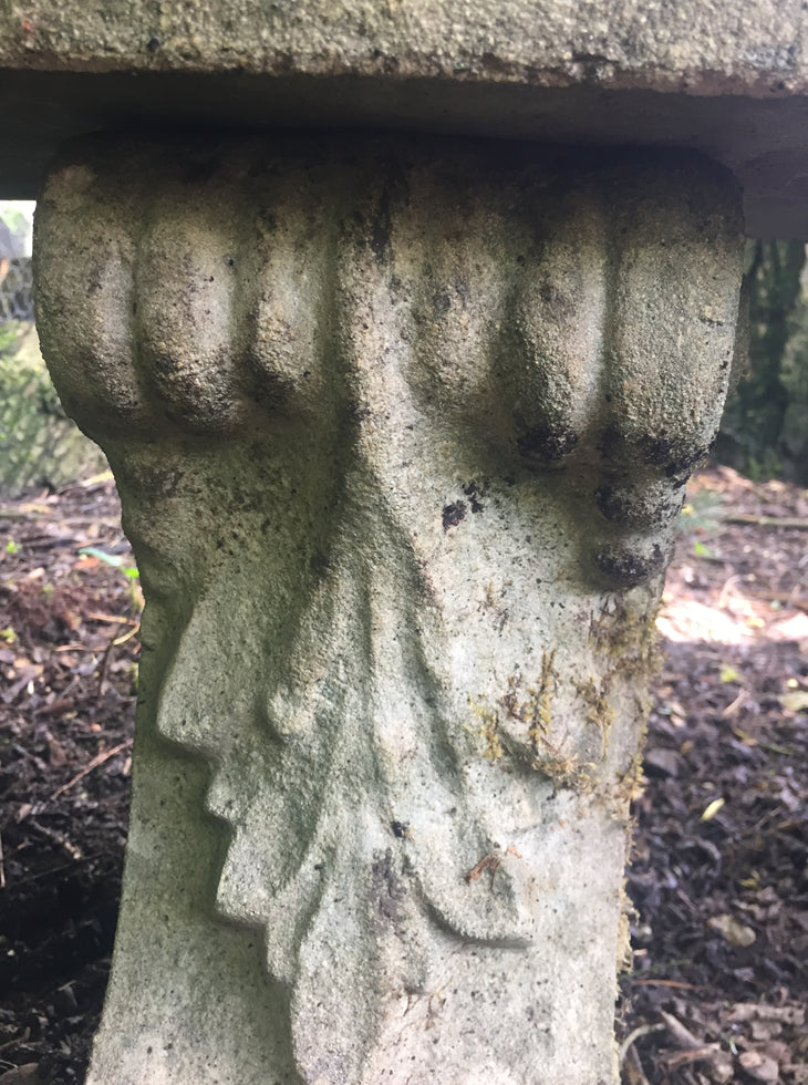 Curved Stone Bench