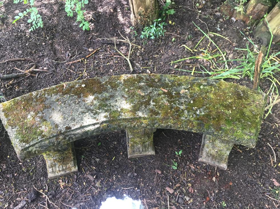 Curved Stone Bench