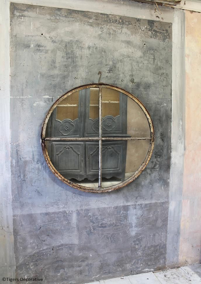 Industrial Mirrored Window