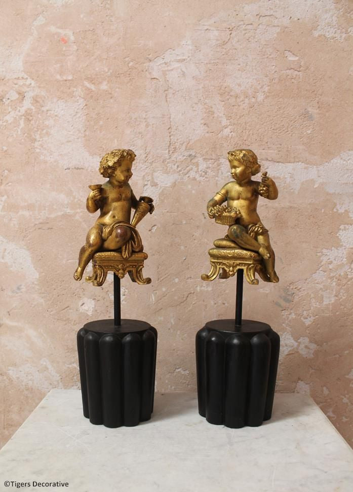 French Gilt Cherubs