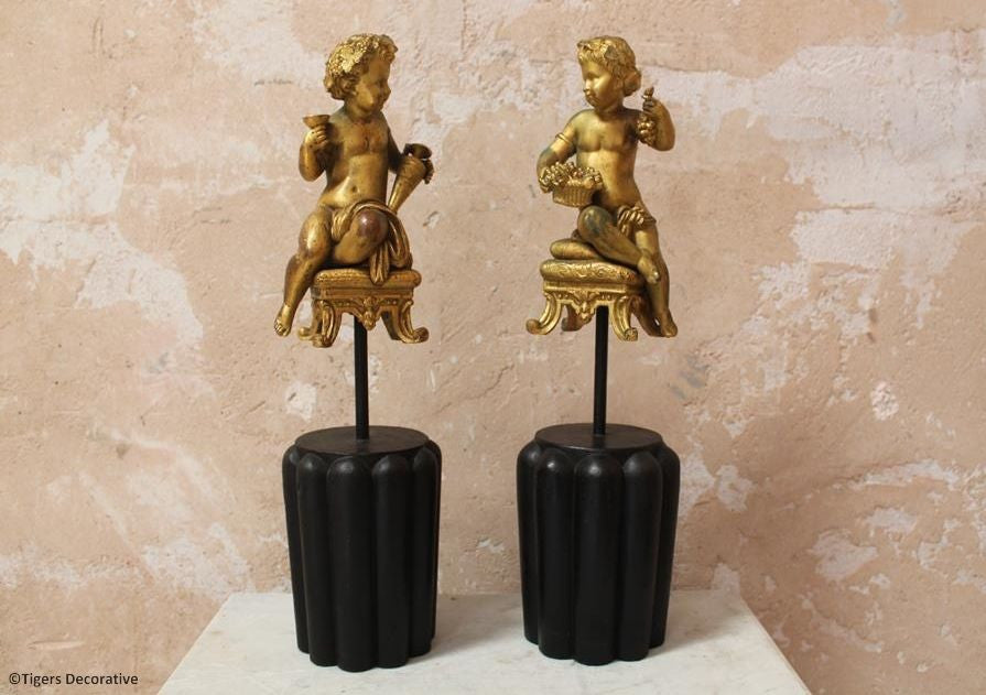 French Gilt Cherubs