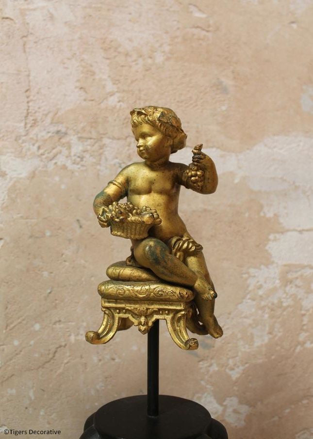 French Gilt Cherubs