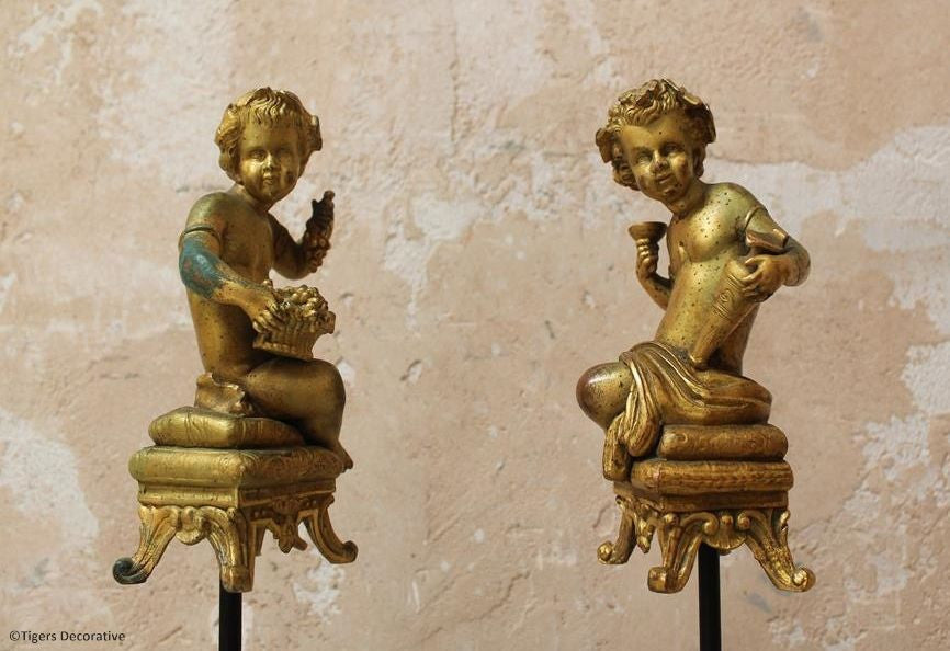 French Gilt Cherubs