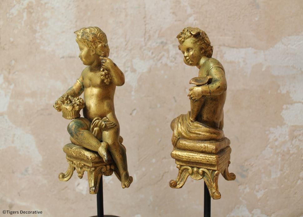 French Gilt Cherubs