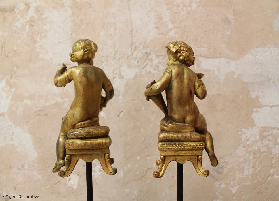 French Gilt Cherubs