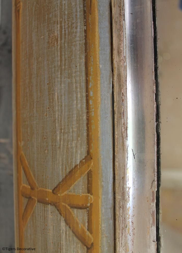 Large Painted Mirror