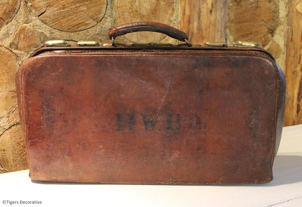 Vintage Leather Suitcase