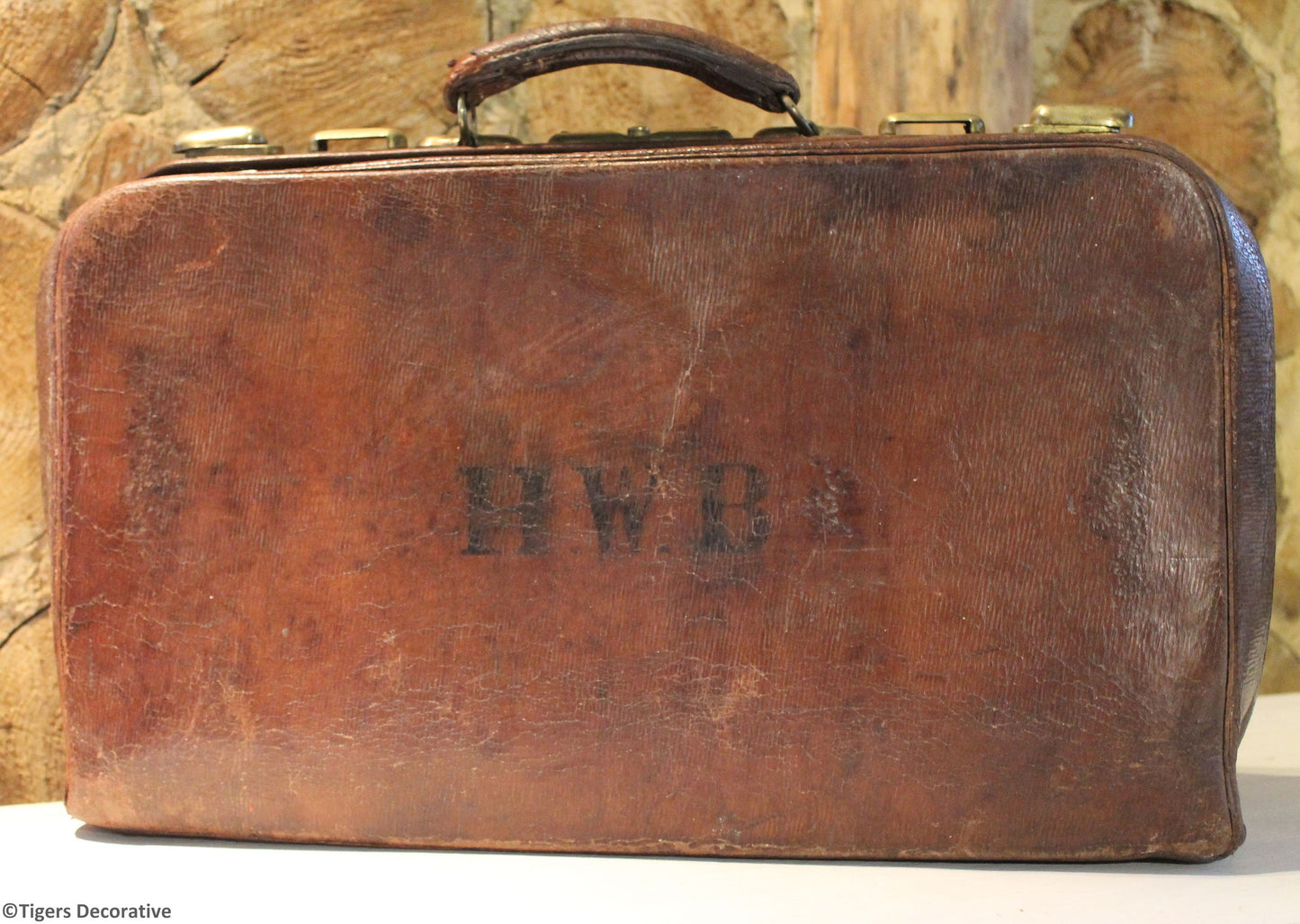 Vintage Leather Suitcase