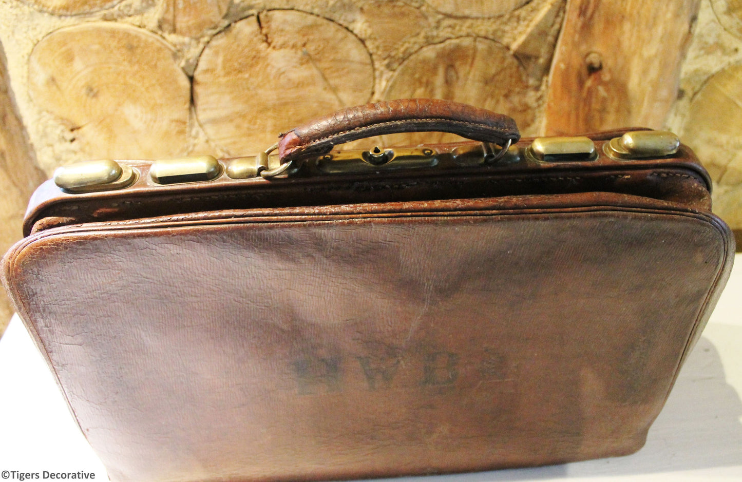 Vintage Leather Suitcase