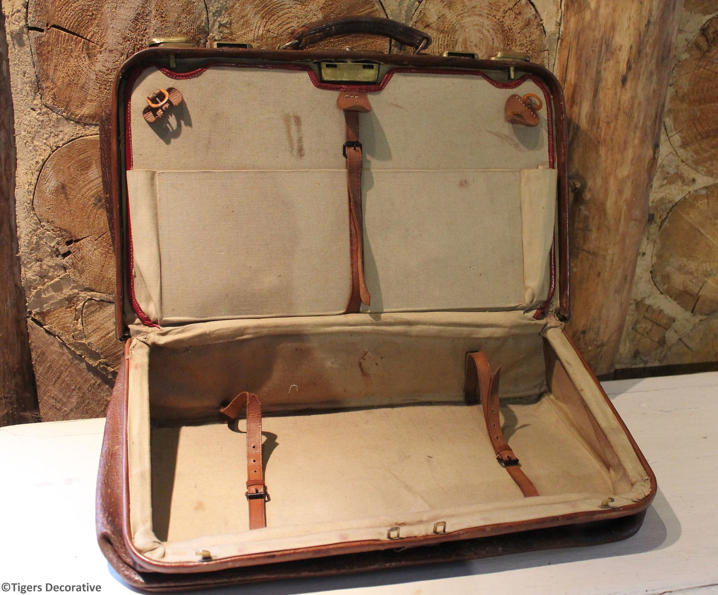 Vintage Leather Suitcase