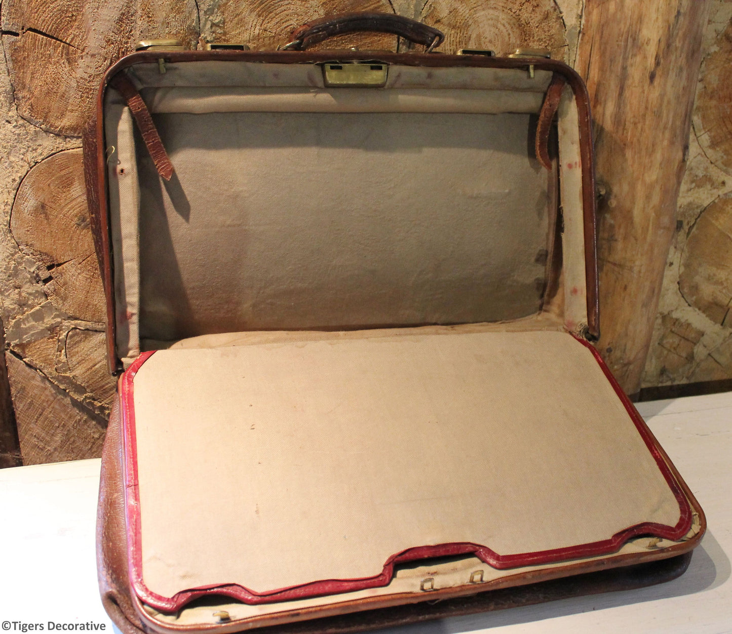 Vintage Leather Suitcase