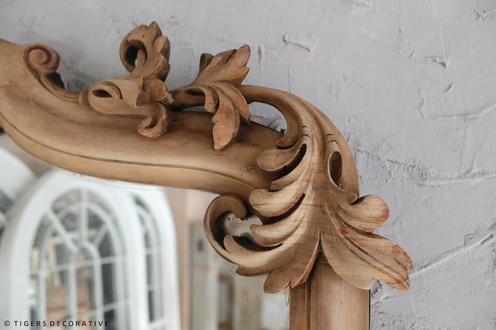 19th Century Walnut Carved Mirror