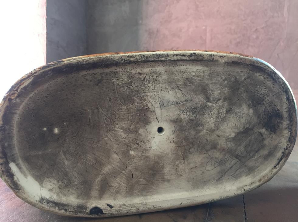 Pair Of Pottery Lions