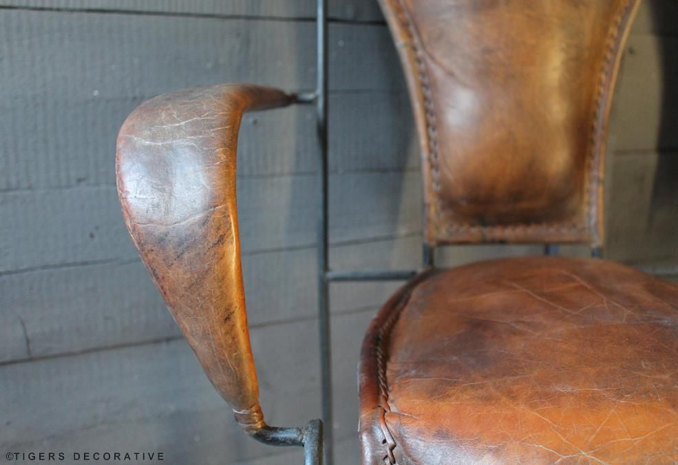 Iron & Leather Dining Chairs
