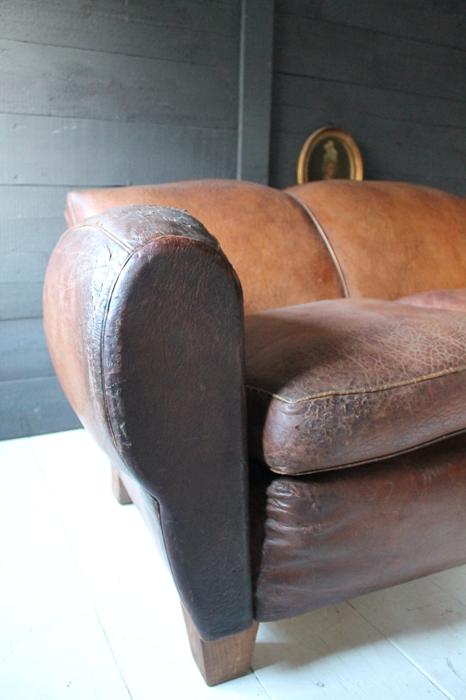 French Leather Sofa