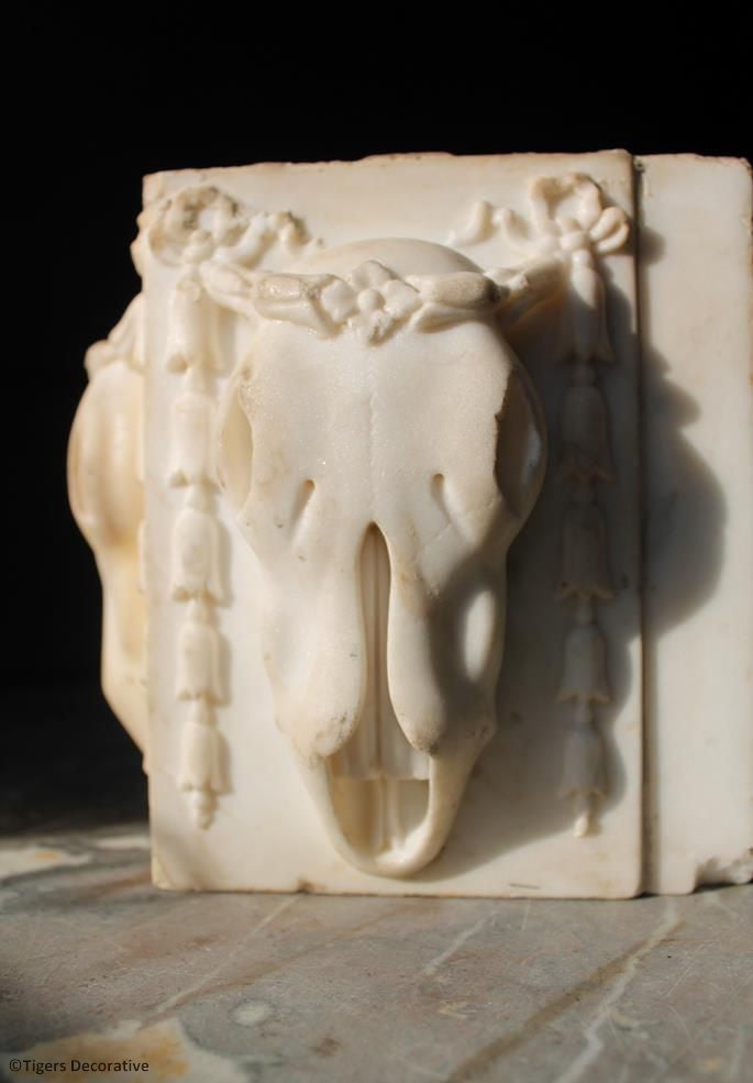 Pair Of Marble Chimney Blocks
