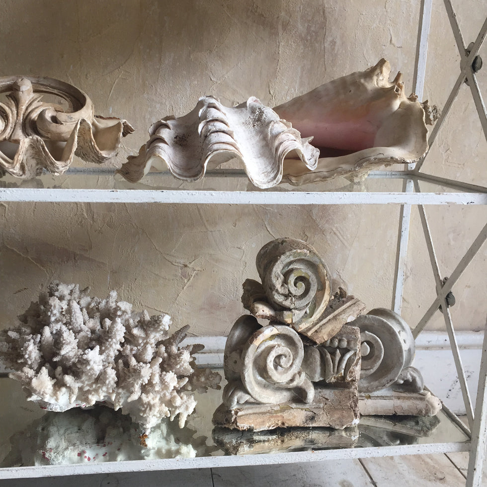 French Painted Iron Etagere