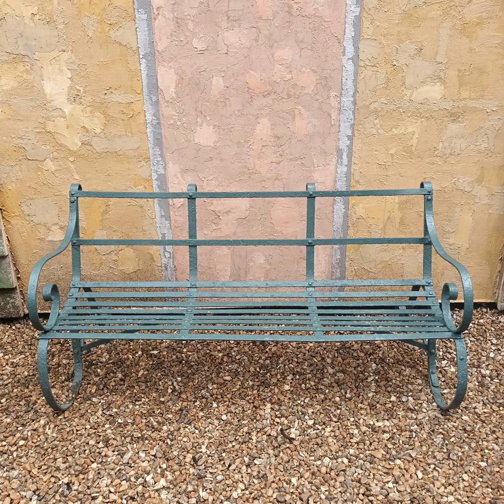 Regency Painted Iron Bench