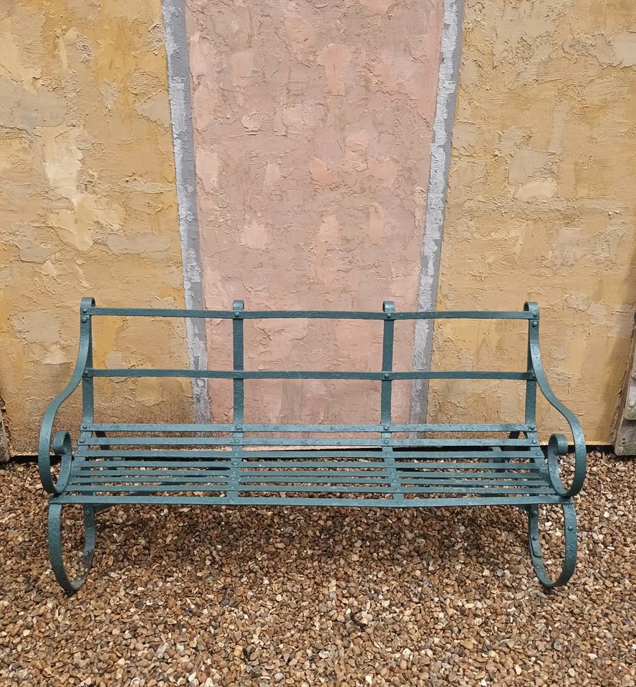 Regency Painted Iron Bench