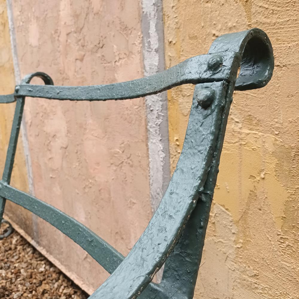 Regency Painted Iron Bench