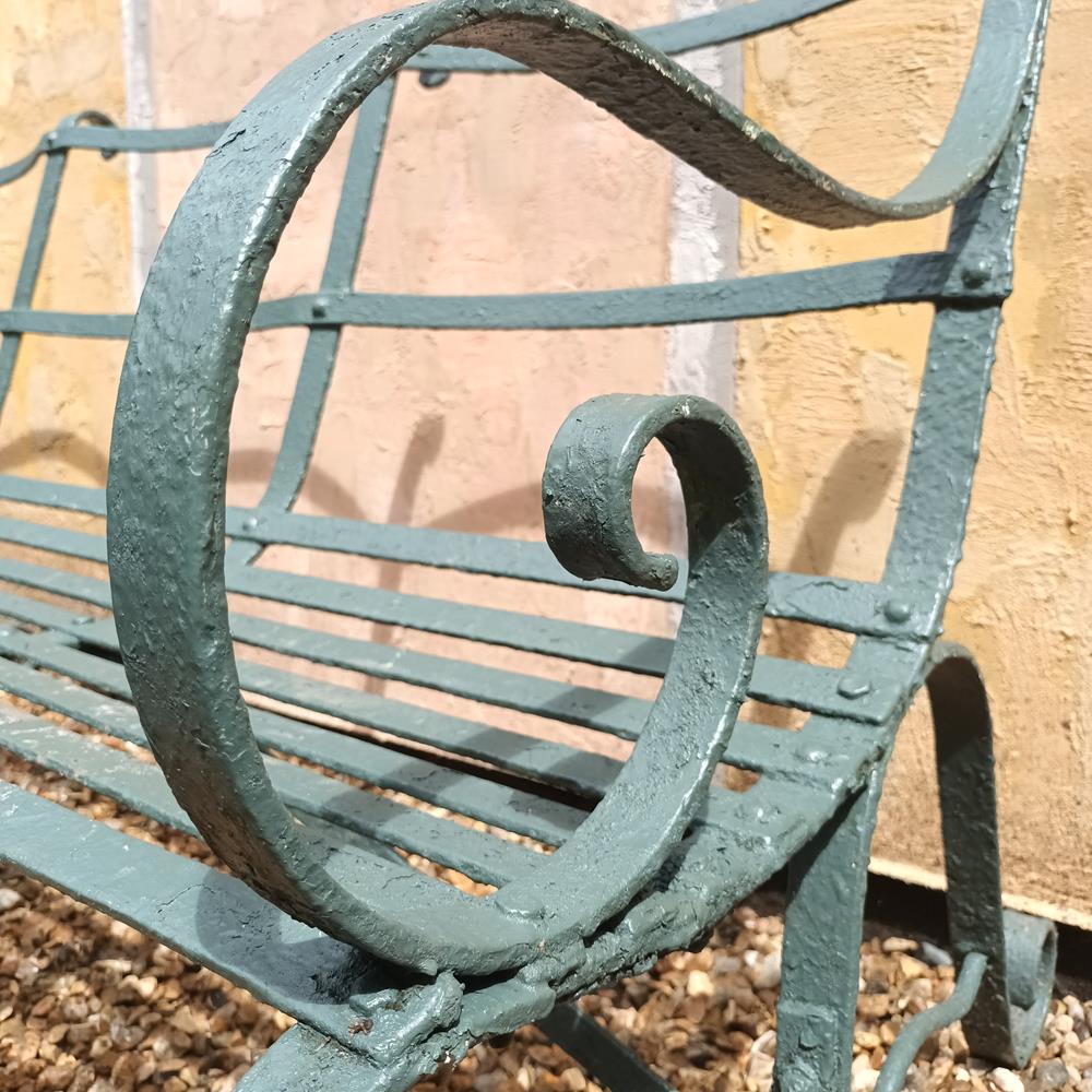 Regency Painted Iron Bench