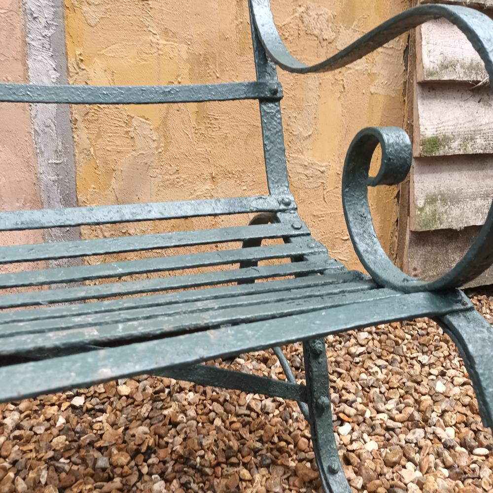 Regency Painted Iron Bench