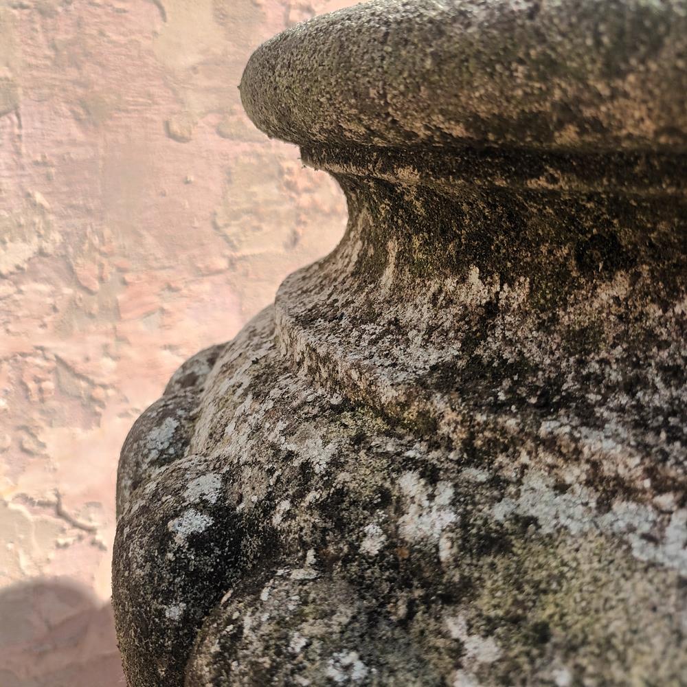 Gadrooned Urn On Plinth