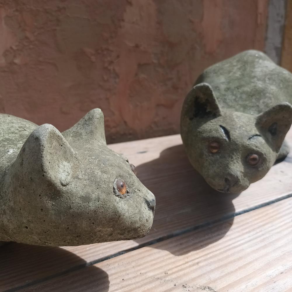 A Pair Of Cat Statues