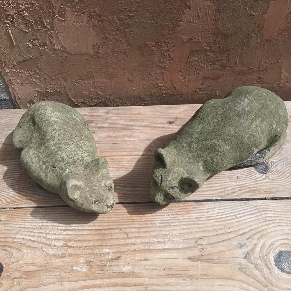 A Pair Of Cat Statues