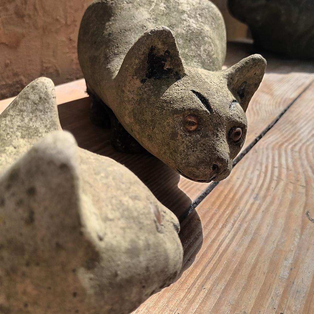 A Pair Of Cat Statues