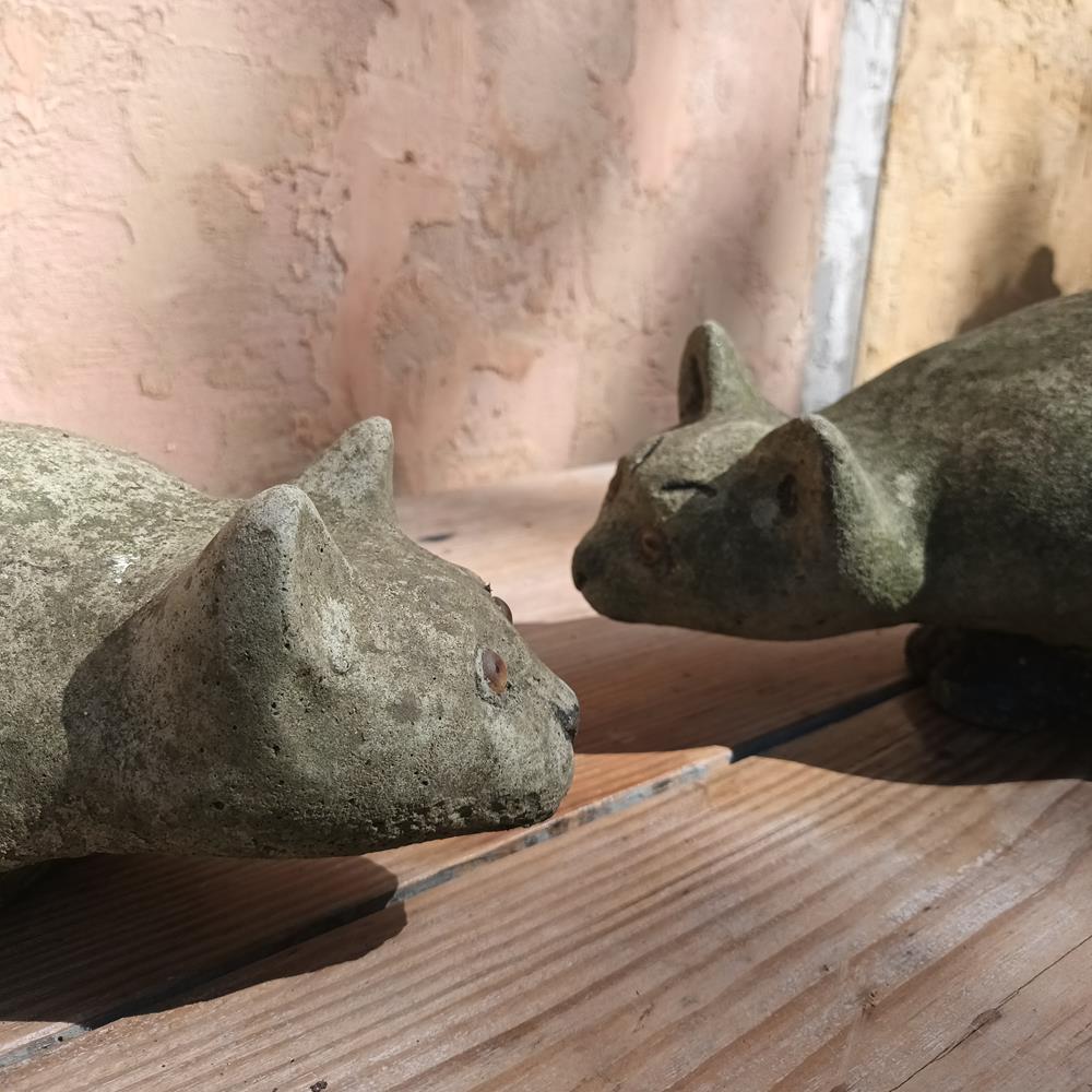A Pair Of Cat Statues