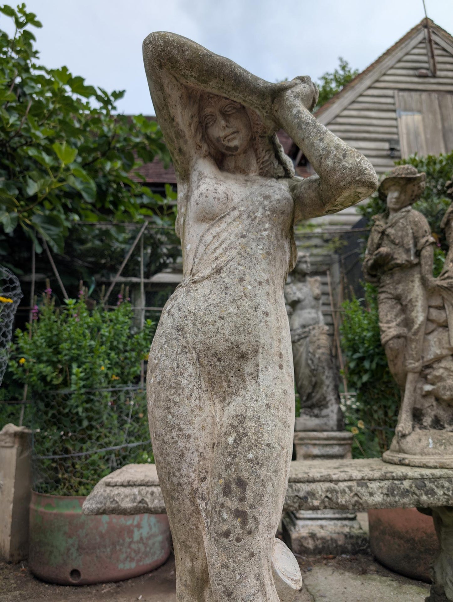 20th Century Statue Of Lady