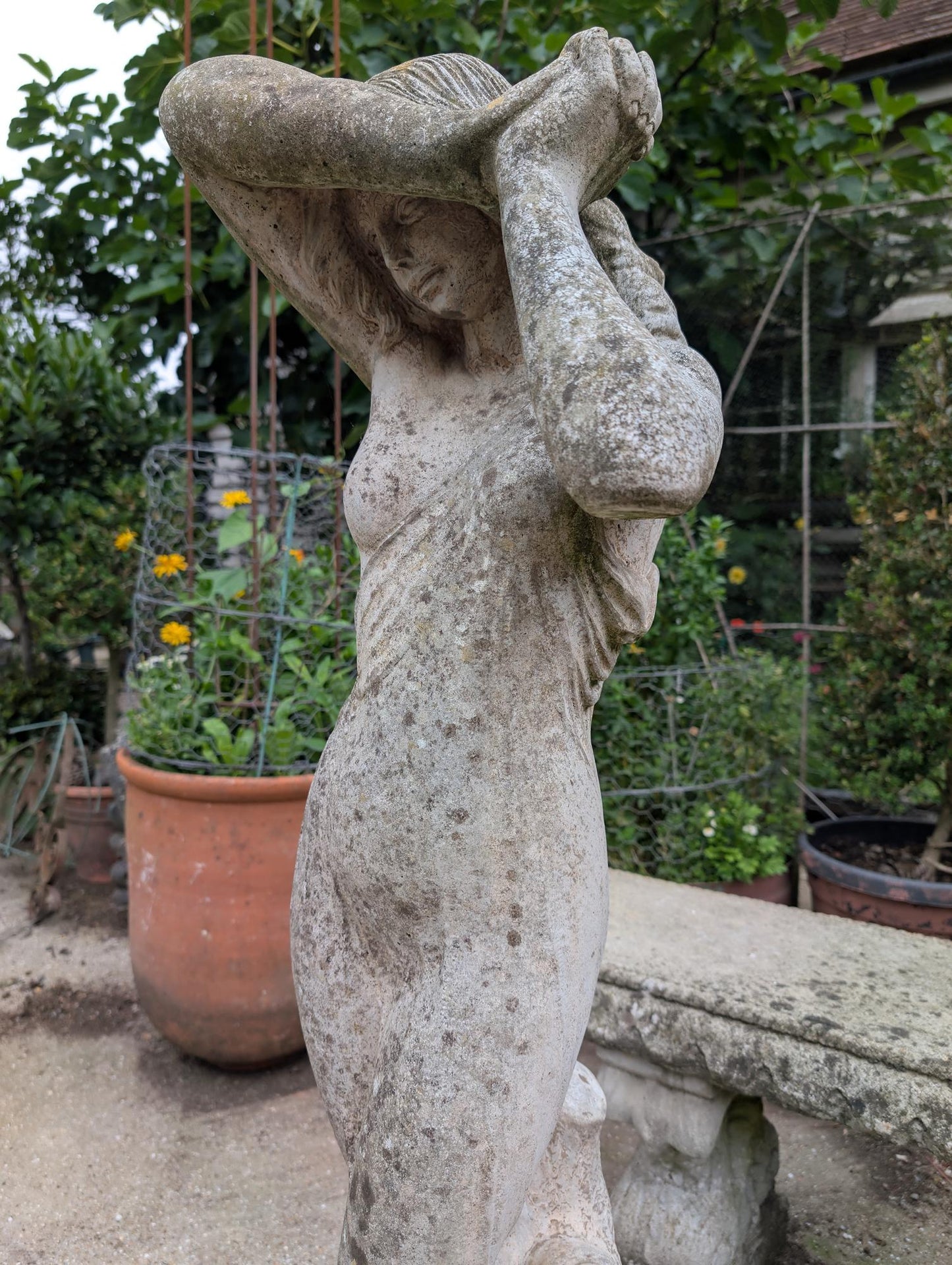 20th Century Statue Of Lady