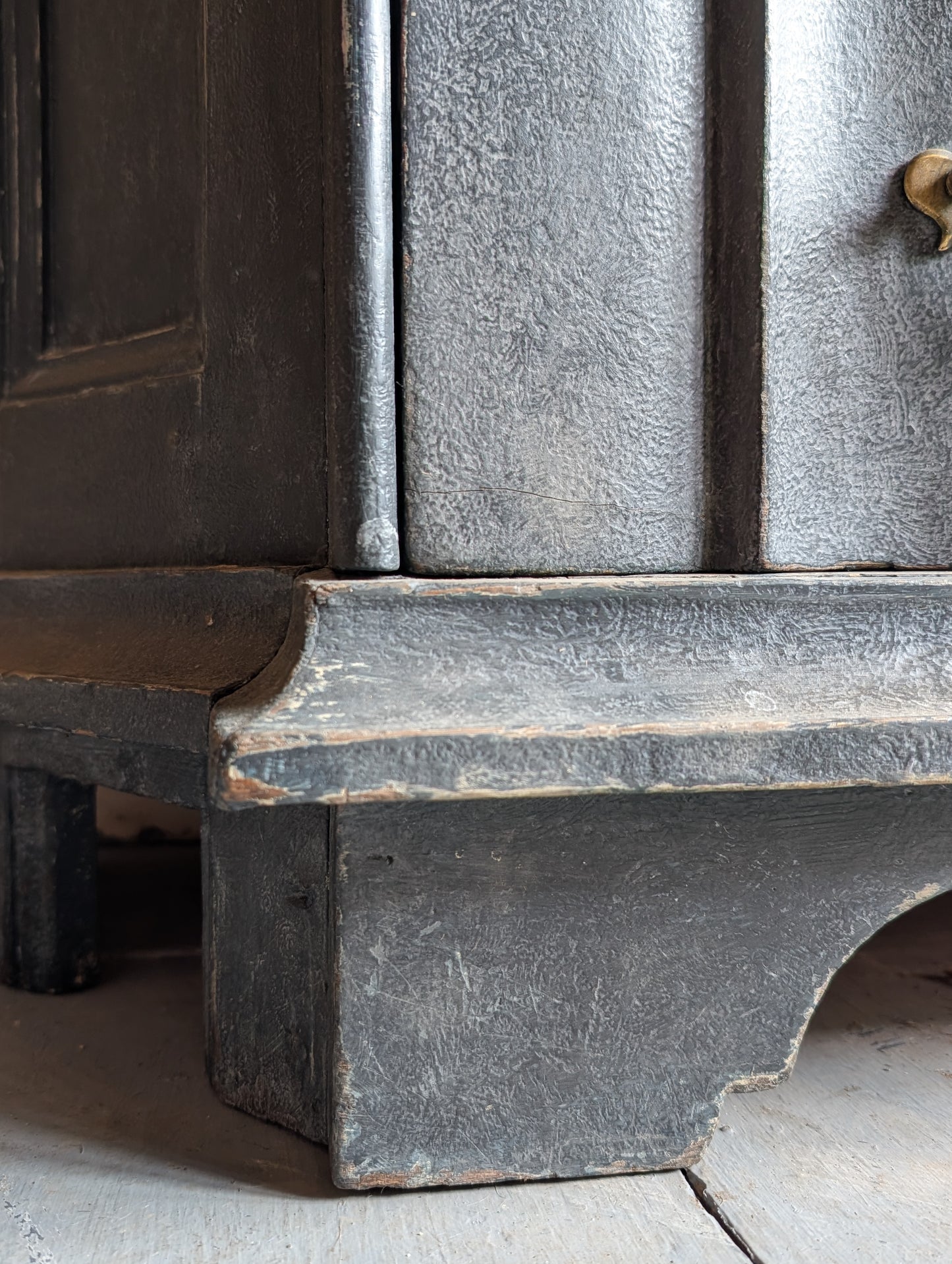 Antique Painted Dutch Vitrine