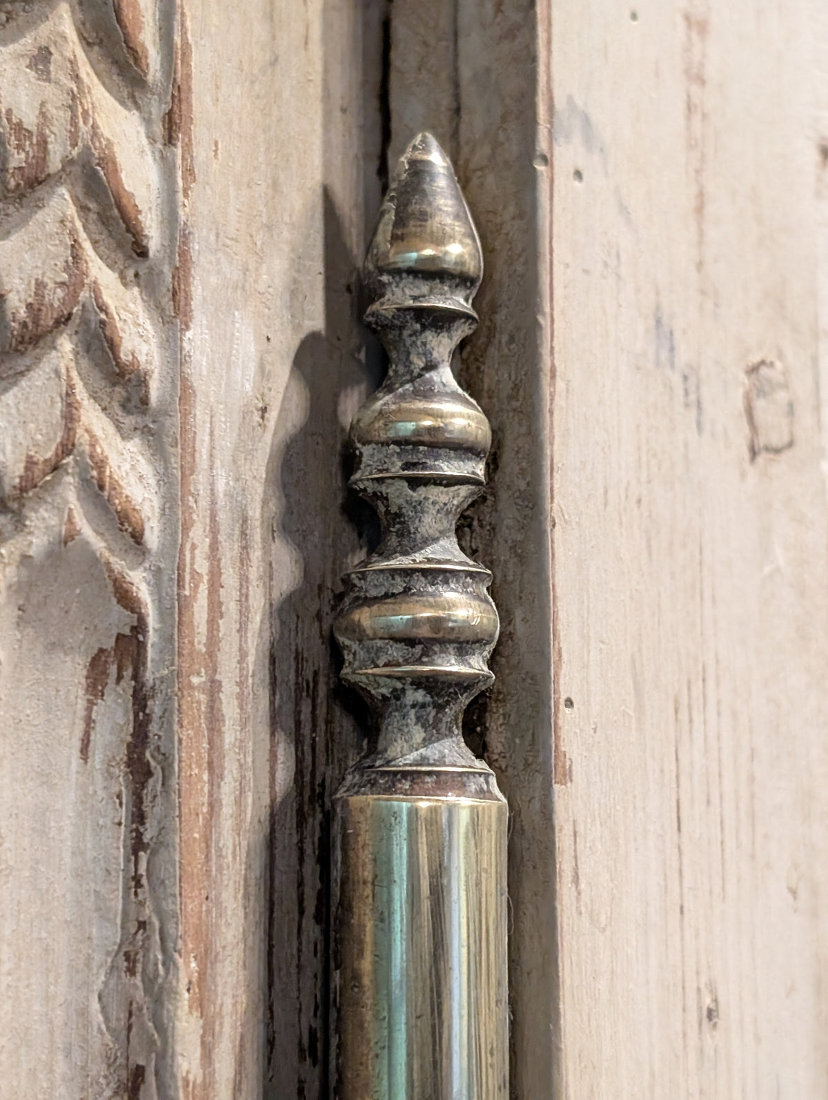 19th Century Painted & Carved Armoire