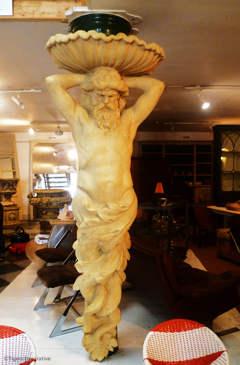 Mid 20th Century Fibreglass Figure Of Neptune