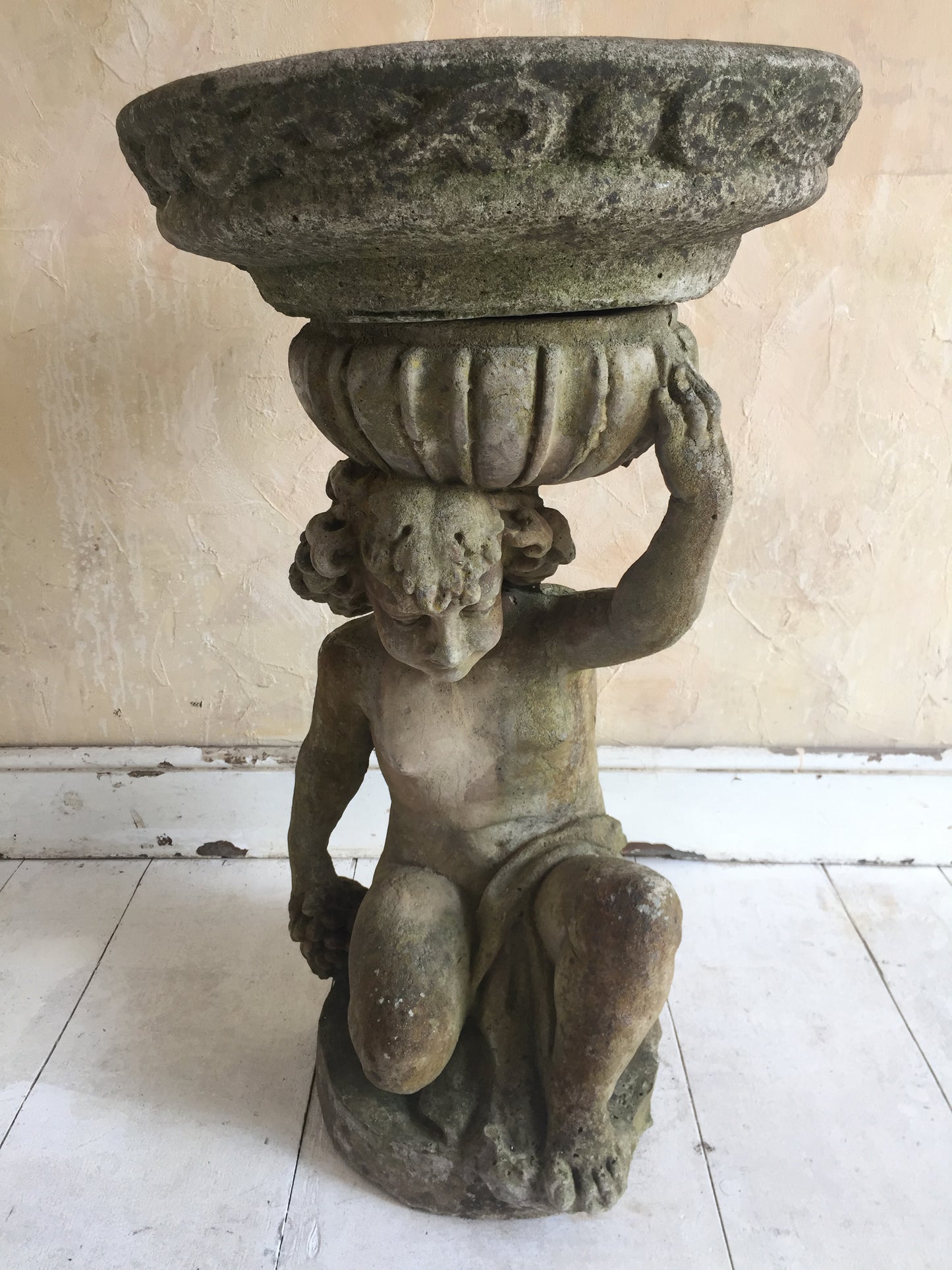 Cherub Bird Bath