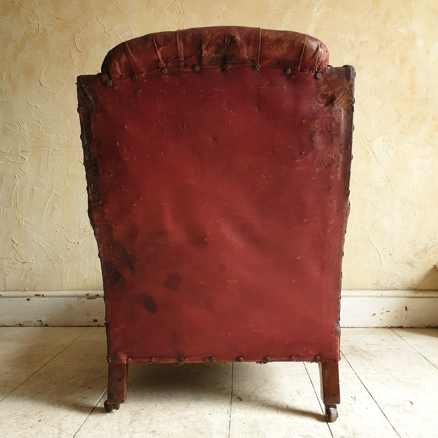 Victorian Leather Library Chair