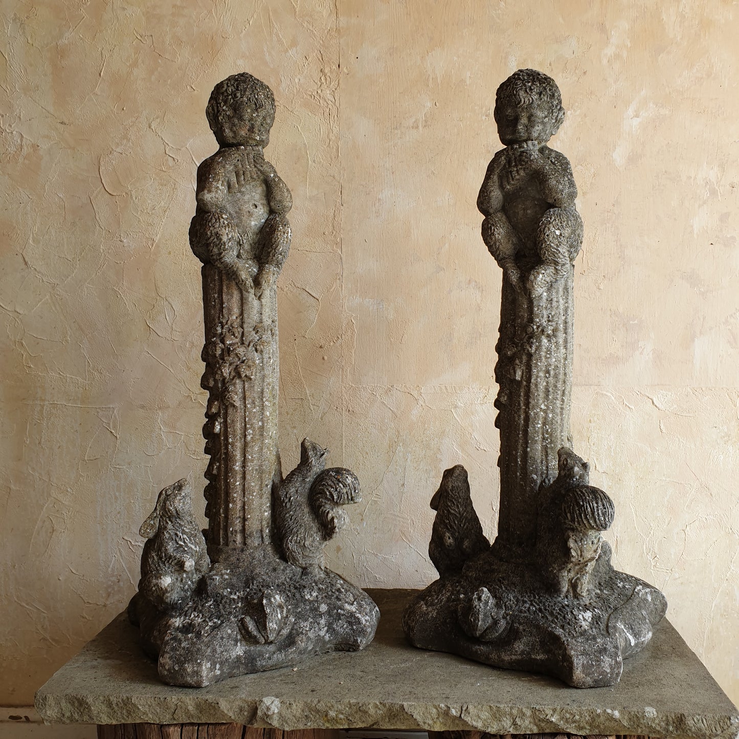 A Pair of Faun Putti's